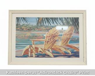 Kathleen Derus Adirondack Chairs Print