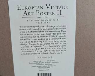 European Vintage Art Poster II Reproduction by Leonetto Cappiello
