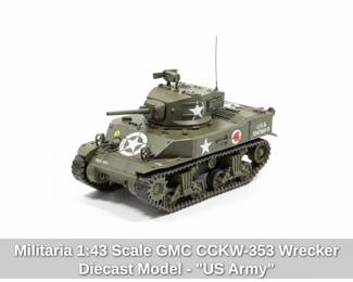 Militaria Scale GMC CCKW Wrecker Diecast Model  US Army fourth image