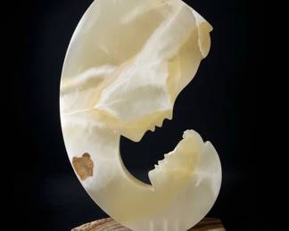 Onyx Mother and Child Sculpture third image