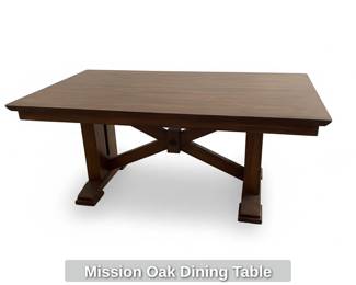 Mission Oak Dining Table fourth image