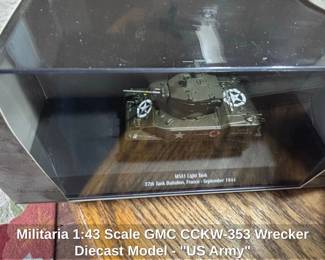Militaria Scale GMC CCKW Wrecker Diecast Model  US Army third image