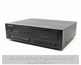 Realistic Minimus Speakers and JVC Super VHS VCR fifth image
