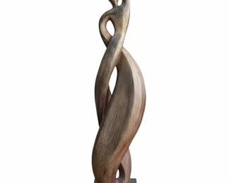 Biomorphic Wood Abstract Sculpture