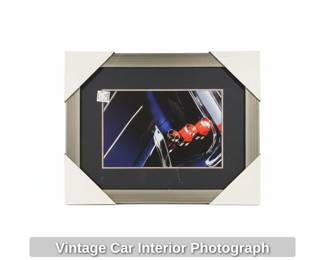 Vintage Car Interior Photograph