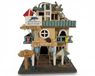 Themed Decorative Birdhouses Beach Resort and Rusty Nail Saloon