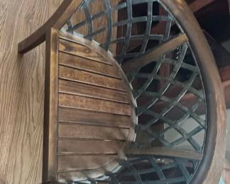 Ornate Lattice Back Armchair third image