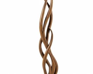 Organic Wood Sculpture on Stand