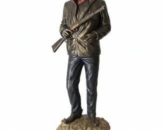 Standing Tall John Wayne ColdCast Bronze Sculpture by The Bradford Exchange