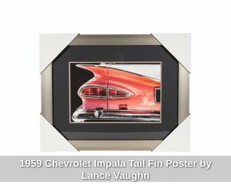 Chevrolet Impala Tail Fin Poster by Lance Vaughn