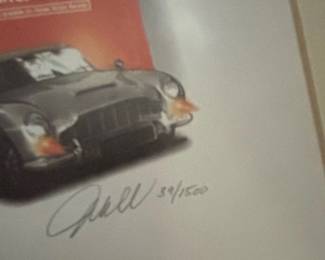 Sean Connery Goldfinger Movie Poster Print, Signed and Numbered third image