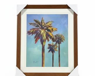 Palm Trees Painting by P. Burt