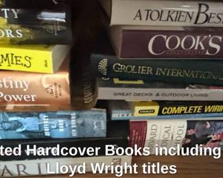 Assorted Hardcover Books including Frank Lloyd Wright titles fourth image