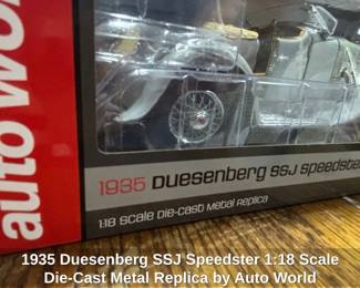 Duesenberg SSJ Speedster Scale DieCast Metal Replica by Auto World third image