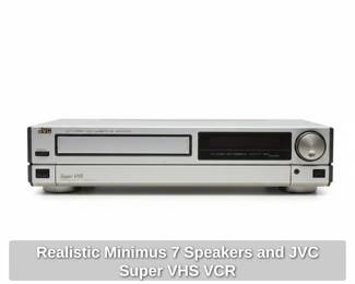 Realistic Minimus Speakers and JVC Super VHS VCR sixth image