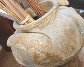 Terracotta Pelican Motif Vase or Urn third image