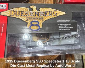 Duesenberg SSJ Speedster Scale DieCast Metal Replica by Auto World second image