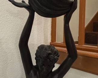 Design Toscano The Goddess Offering Mermaid Floor Lamp second image