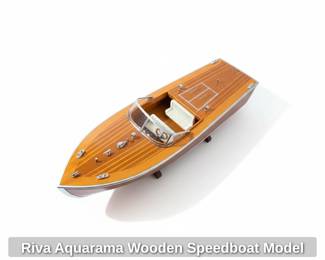 Riva Aquarama Wooden Speedboat Model