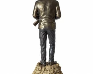 Standing Tall John Wayne ColdCast Bronze Sculpture by The Bradford Exchange fourth image