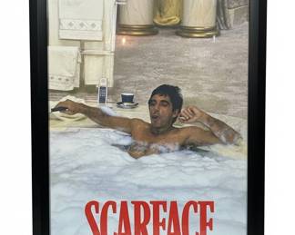 Scarface Who do I trust Me. Framed Movie Poster