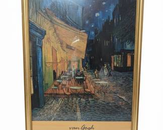 Vincent van Gogh Caf Terrace at Night Framed Print