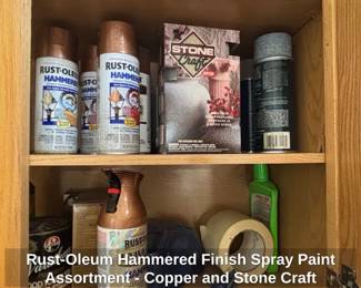 RustOleum Hammered Finish Spray Paint Assortment  Copper and Stone Craft
