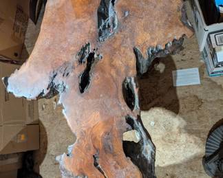 Redwood Burl Live Edge Coffee Table B