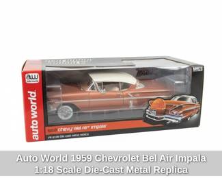 Auto World Chevrolet Bel Air Impala Scale DieCast Metal Replica
