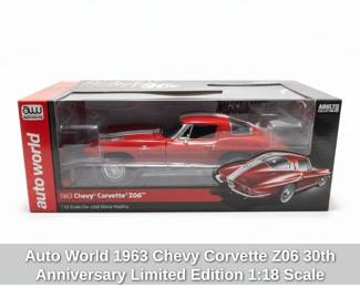 Auto World Chevy Corvette Z th Anniversary Limited Edition Scale DieCast Metal Replica