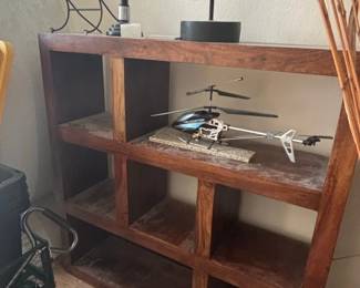 Modern Wooden Bookshelf or Console Table