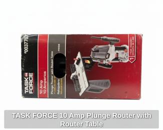 TASK FORCE Amp Plunge Router with Router Table