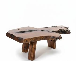 Redwood Burl Live Edge Coffee Table second image