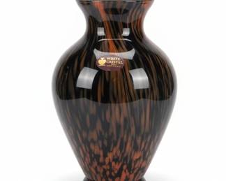 White Cristal Hand Made Vase second image