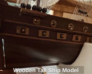 Wooden Tall Ship Model second image