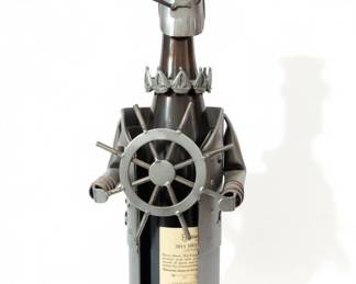 Metal Captain Wine Bottle Holder