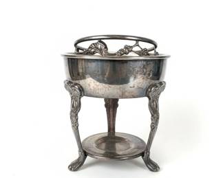 SilverPlated Warming Stand with Cover
