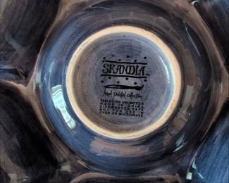 Skandia Hand Painted Collection Appetizer Tray with Center Bowl third image