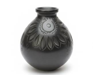 Oaxaca Barro Negro Pottery Vase