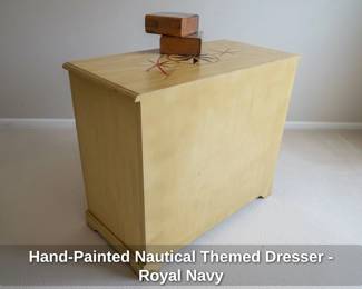 HandPainted Nautical Themed Dresser  Royal Navy third image