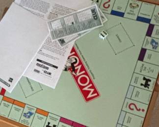 Monopoly and Clue Crossover Board Game