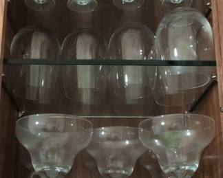 Assorted Crystal and Colored Stemware Set