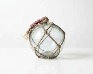 Japanese Glass Fishing Float with Netting