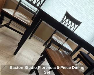 Baxton Studio Florencia Piece Dining Set third image