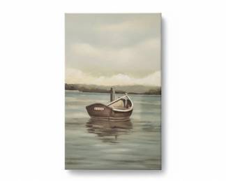 Serene Boat Scene Canvas Print