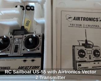RC Sailboat US with Airtronics Vector Transmitter second image