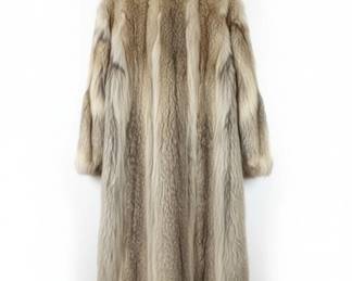 Vintage Canadian Lynx Fur Full Length Coat fourth image