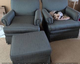 Pennsylvania House Upholstered Chair and Ottoman Set