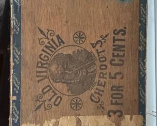 Vintage Cigar Boxes Marsh Wheeling, Saml J. Davis  Co. , Old Virginia Cheroot third image