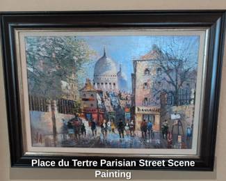 Place du Tertre Parisian Street Scene Painting